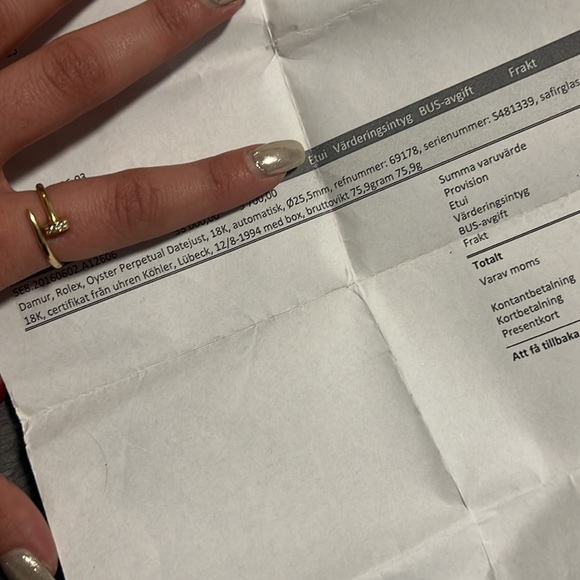 ROLEX WATCH,OYSTER PERPETUAL DATEJUST,18K automatic 26mm Presidential band 75,9g - Picture 8 of 10